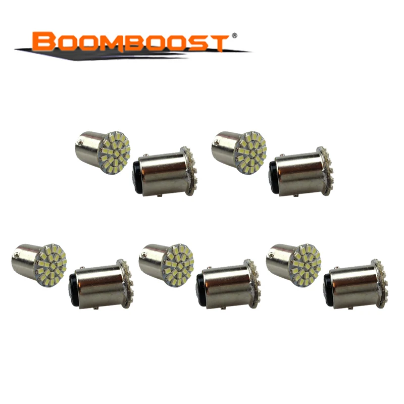 10 pcs 1157 22 SMD Brake Parking Lamp Car Auto Tail Side Indicator Light Bulb White 12V 1.5W BAY15D | Signal