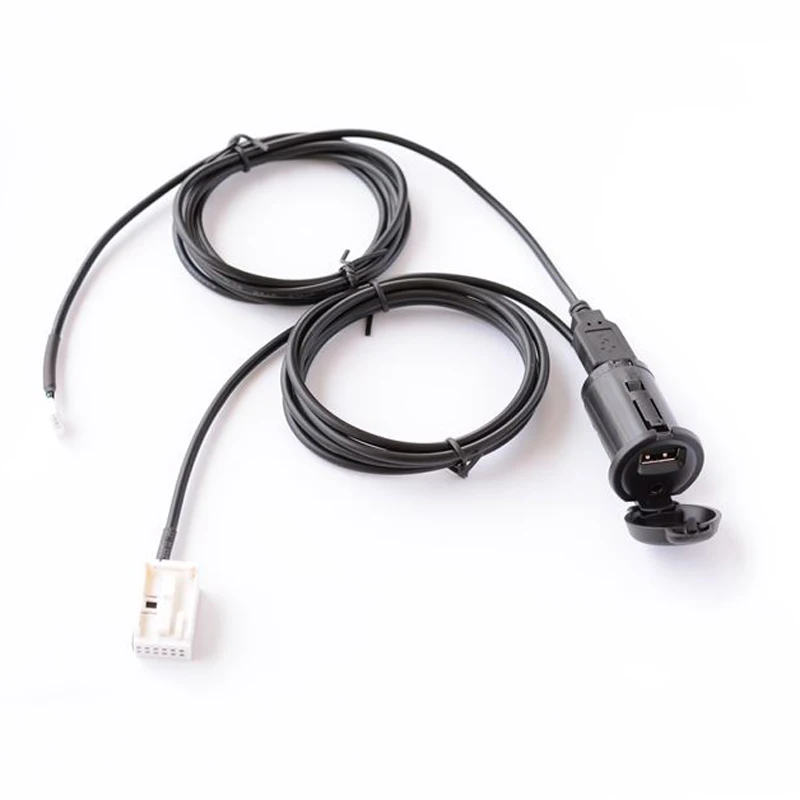 Sameple set Автомобильный радиоприемник Biurlink USB AUX Интерфейс Кабель музыкальный адаптер для peugeot Citroen автомобиль RD43 RD45 - Название цвета: Sameple set