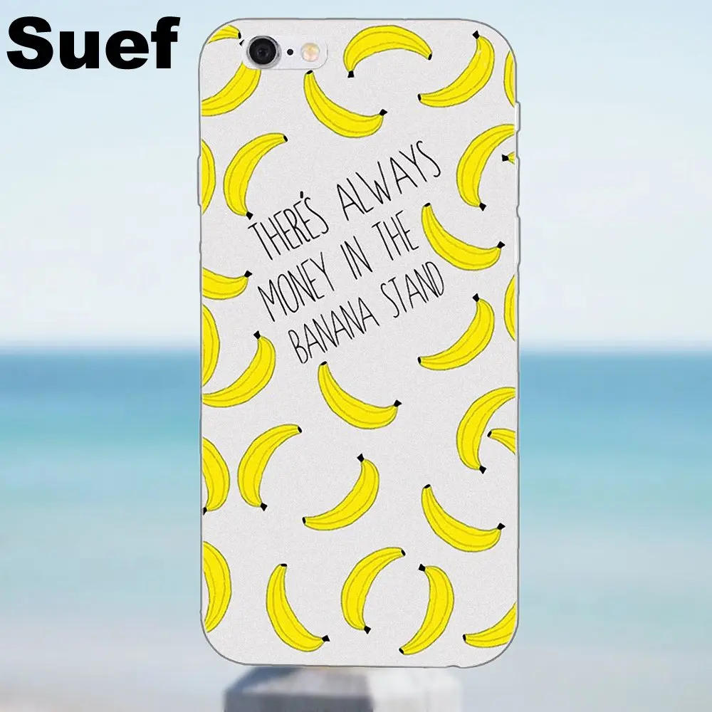 Suef для iPhone 4 4S 5 5S 5C SE 6 6S 7 8 Plus X Samsung Galaxy J1 J3 J5 J7 A3 A5 2016 2017 мягкий узор телефон Фрукты