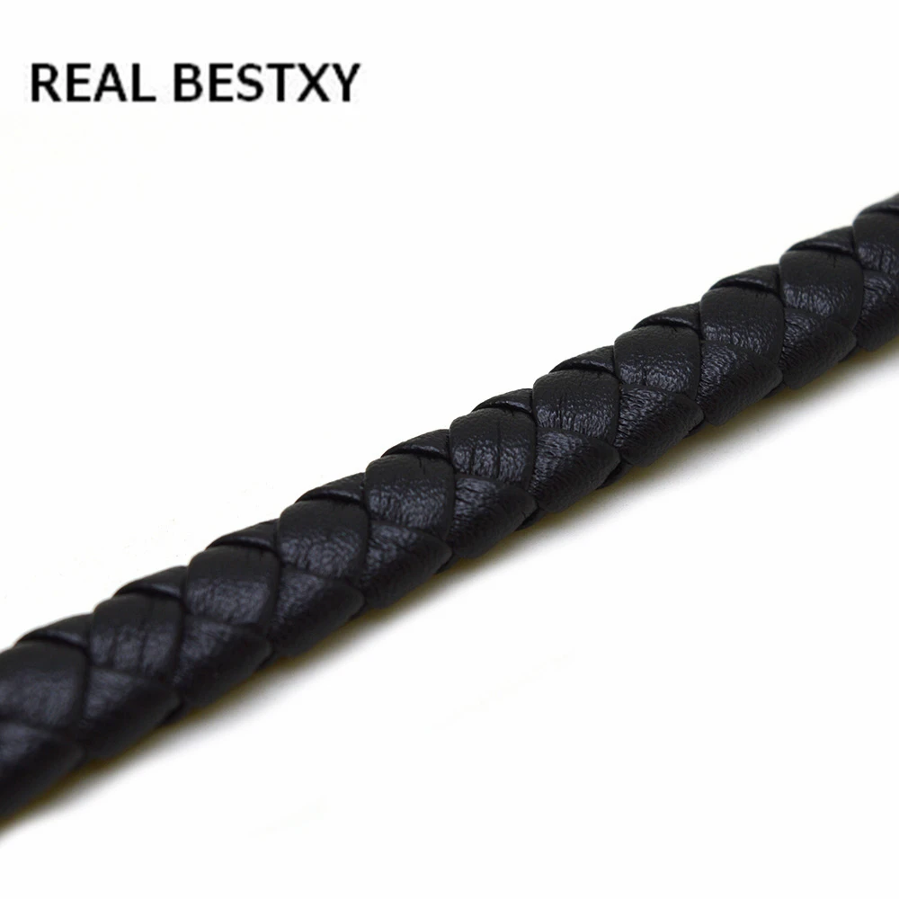 Реальный BESTXY 1 м/лот реальный браслет Плетеный кожаный шнур для изготовления