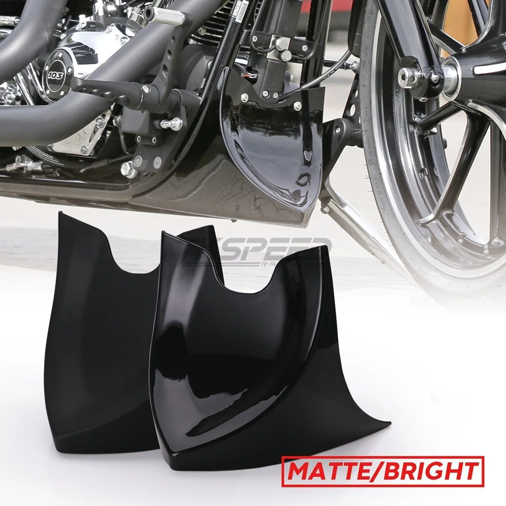 Light Black Motorcycle Front Chin Spoiler Air Dam Fairing Cover Mudguard Fair | Автомобили и мотоциклы