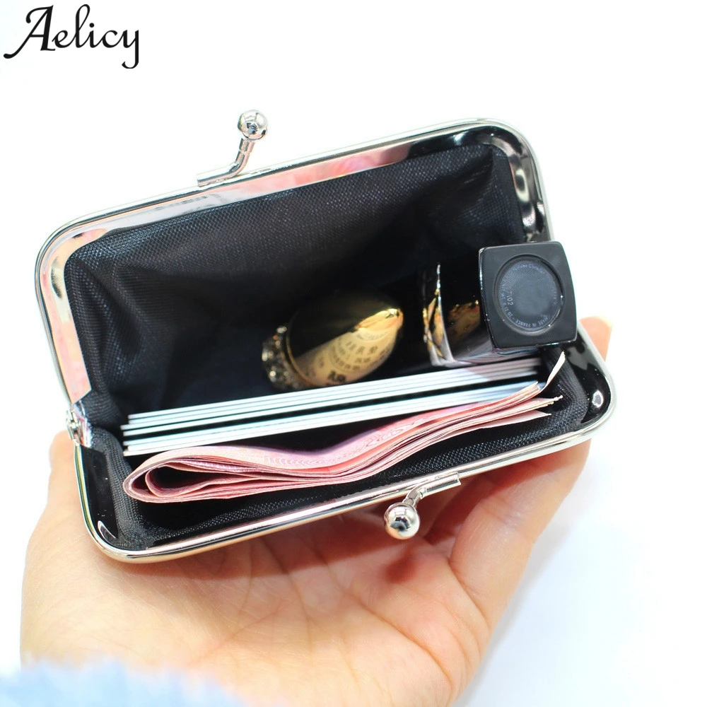 Aelicy 2019 Женские однотонные кожаные кошельки для девушек кошелек монет женский