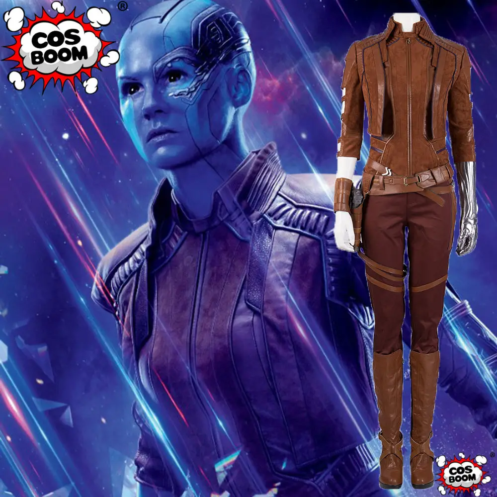 Женский карнавальный костюм COSBOOM Avengers Endgame Nebula для косплея на Хэллоуин карнавал