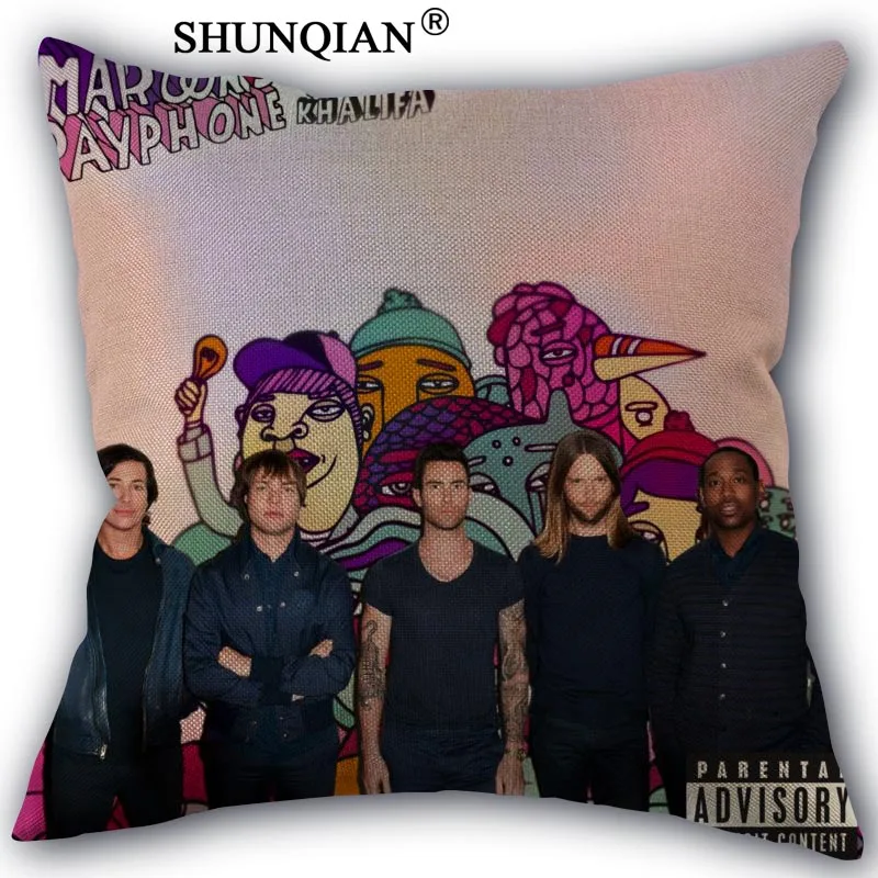 Maroon 5 наволочка из хлопка и льна квадратном каблуке на молнии накидка для подушки