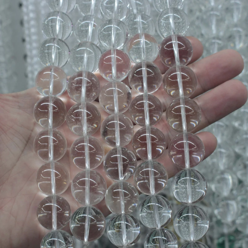 

Natural white rock quartz stone beads natural GEM beads DIY loose beads for jewelry making strand 15" wholesale !