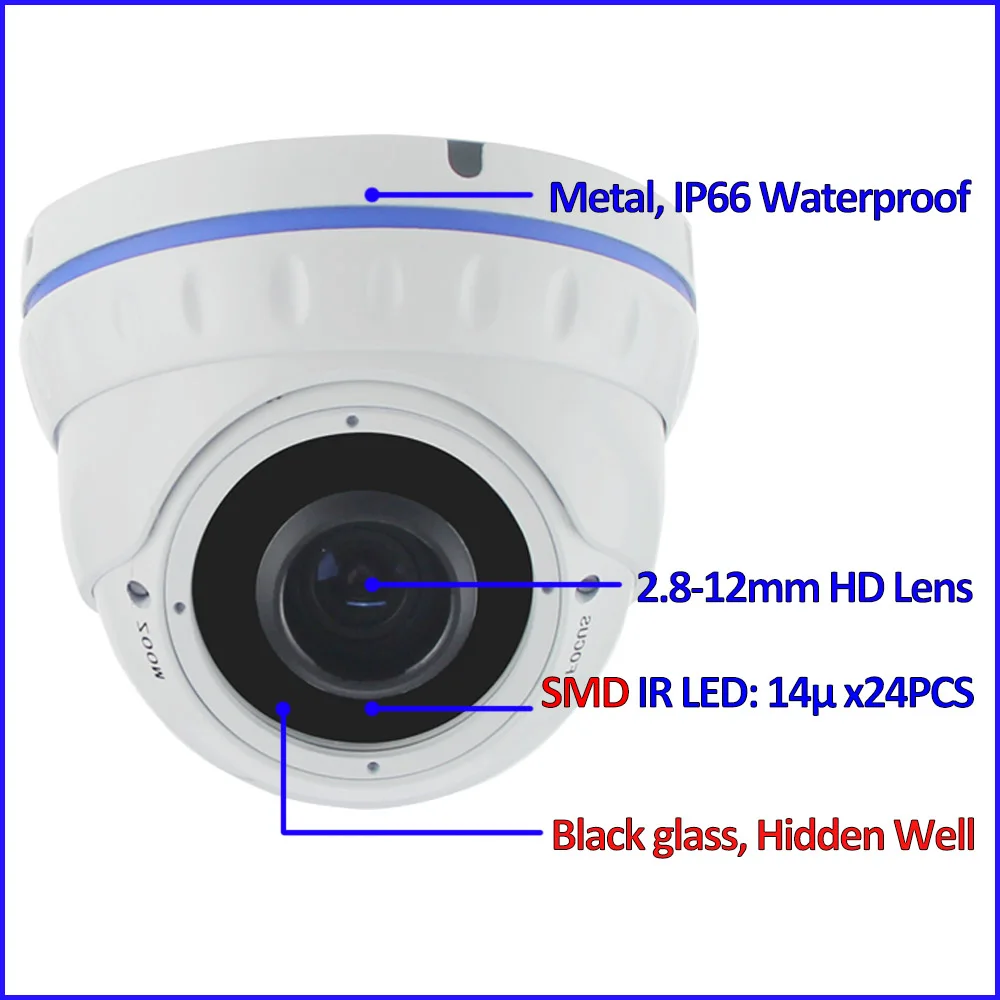 2MP Ночное видение 4in1 камеры безопасности Открытый 1080 P AHD H HDCVI HDTVI CVBS