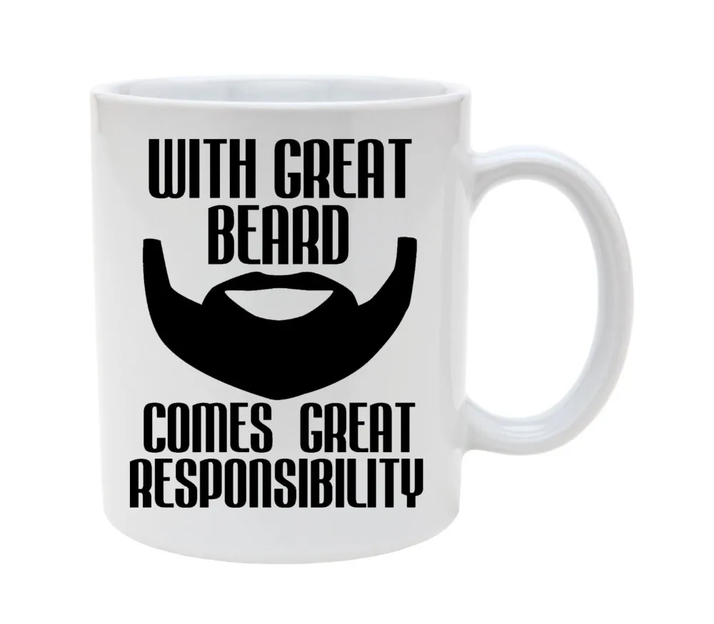 Beard cup mugs Tea mug milk wine beer cups friend gifts home decal Funny Mug Coffee Cup | Дом и сад