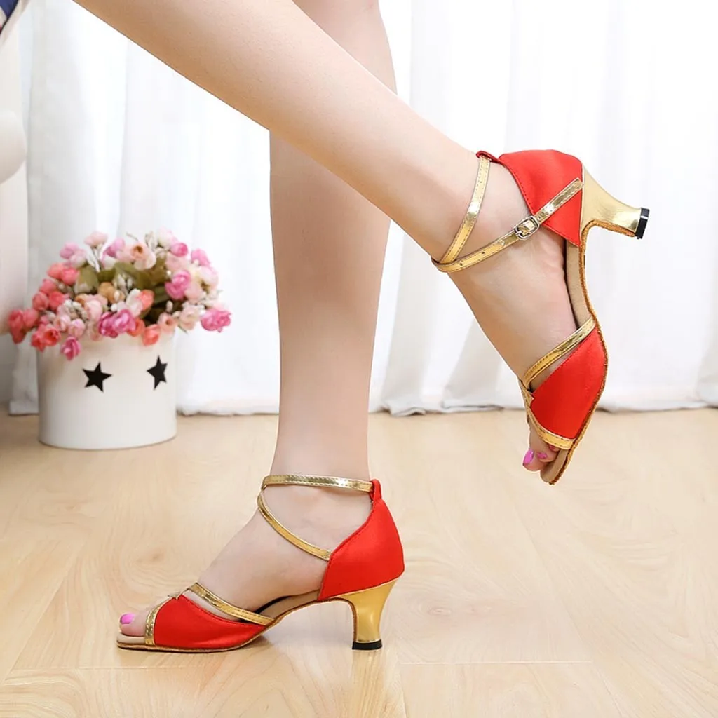 Комплекты модной обуви в 2019 сезон: весна–лето Новый Для женщин Румба вальс