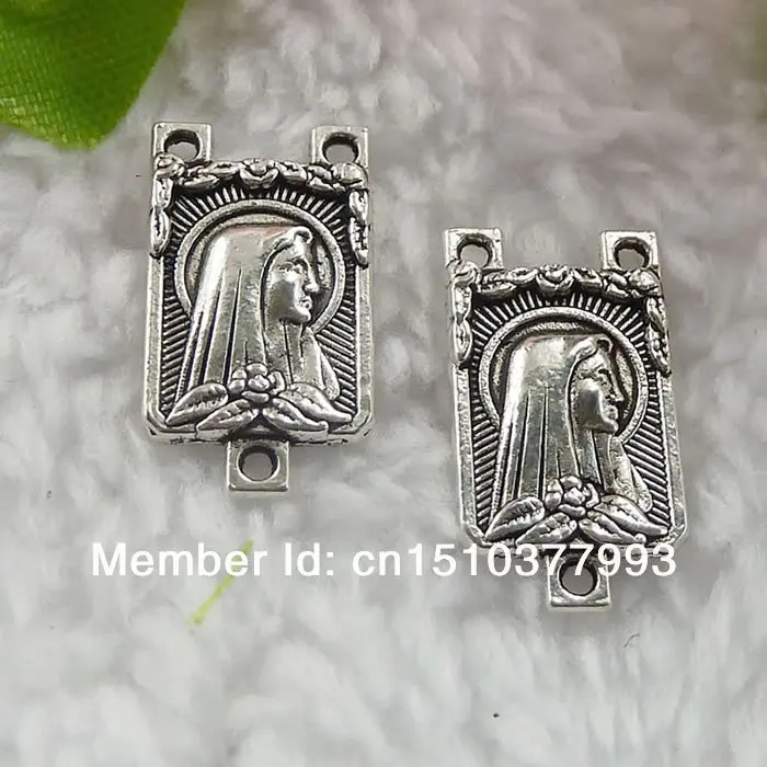 216 штук античный серебряный разъем Jesus 19x10 мм #036 | Украшения и аксессуары