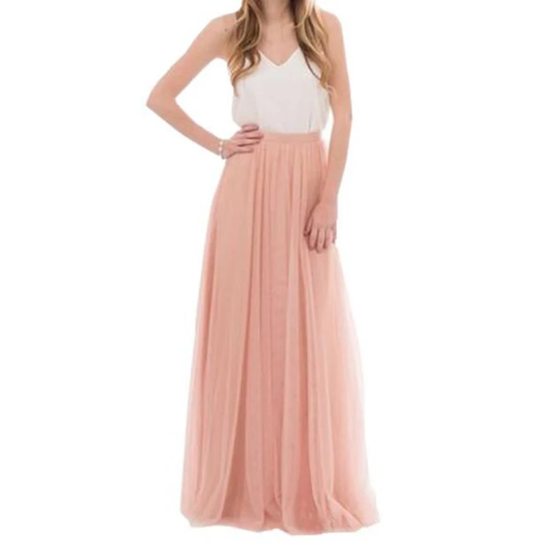 

U-SWEAR 3 Layers Lace Maxi Long Skirt Womens Summer Tulle Skirt Ball Skirts Women's wedding skirt tulle long