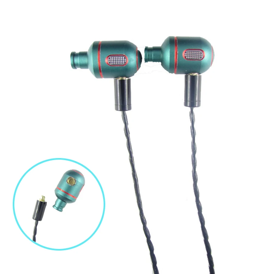 DIY Сменные MMCX DD динамический SE215 гарнитура Hifi в ухо наушники стерео Бас зеленый с