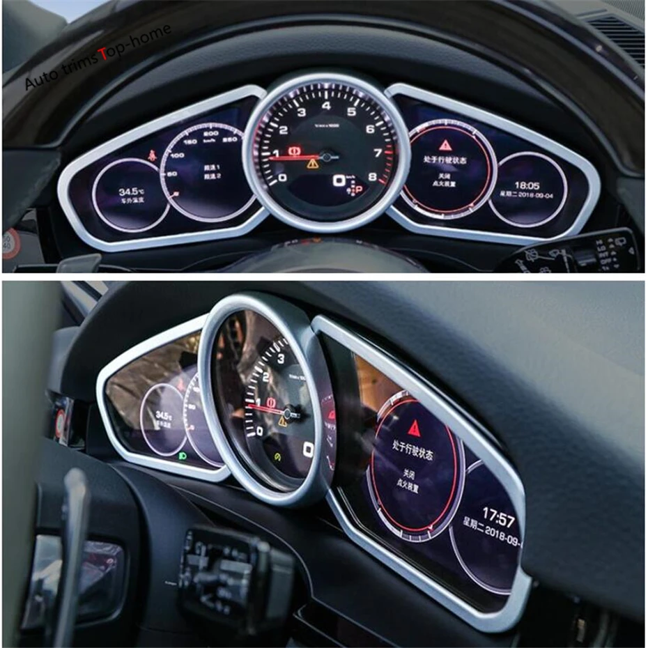 Yimaautotrims матовая/красная/углеволоконная внутренняя отделка для Porsche Cayenne 2018 2019 2020