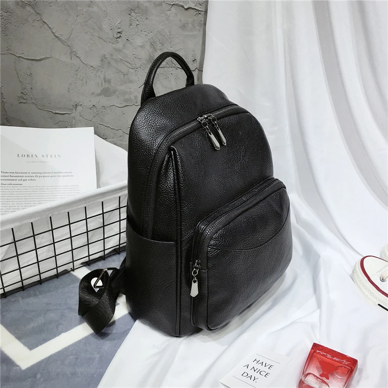 Рюкзак женский из мягкой искусственной кожи вместительный 2019|Женские рюкзаки| |