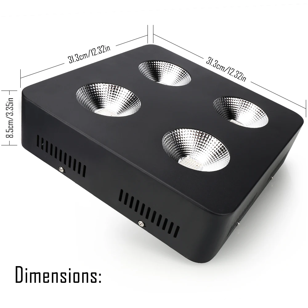 1000 Вт COB LED Grow Light полный спектр комнатных растений лампа для Vegs Growth Bloom Flower