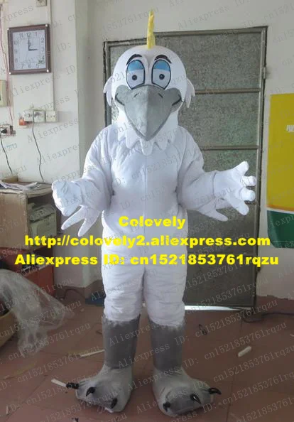 Бодрящий Белый Орел ястреб Tercel Parrot Parakeet костюм талисмана для взрослых мультфильм