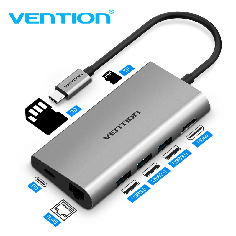 Usb-концентратор Vention USB Type-C HDMI 3 0 Thunderbolt | Электроника