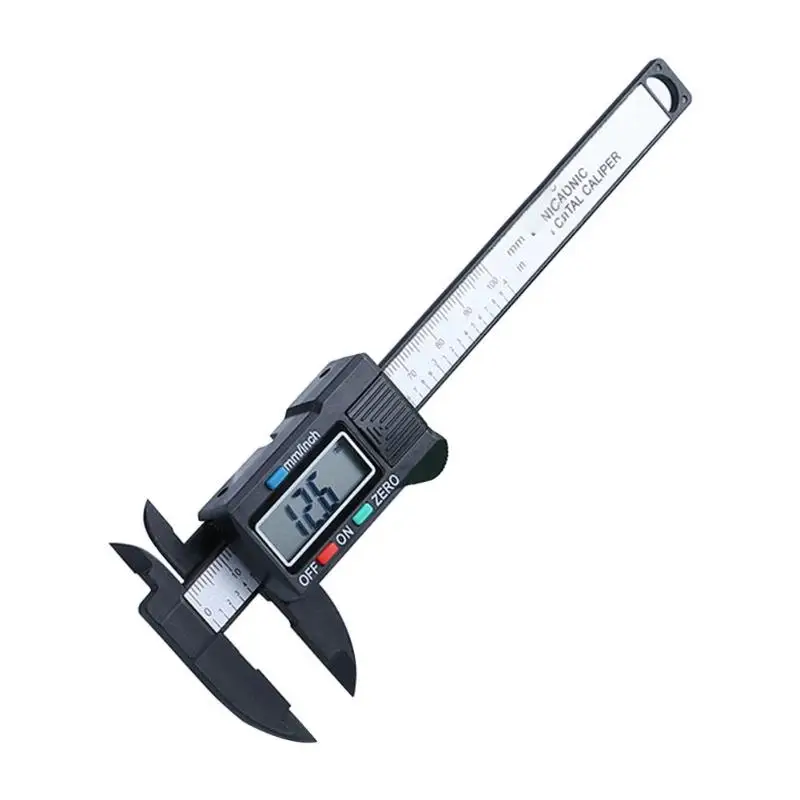0-100mm Black Электронный 0-150 мм ABS цифровой штангенциркуль lcd правило Pachometer толщина микрометра измерительный инструмент - Цвет: 0-100mm Black