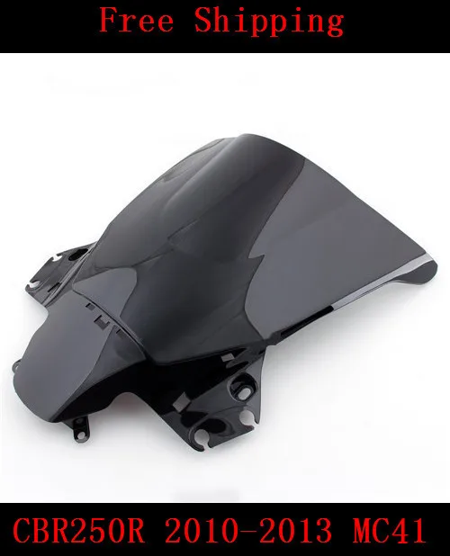 Ветровое стекло для мотоцикла Honda CBR250R 2010 2011 2012 2013 MC41 CBR250 CBR 250R черное|windshield