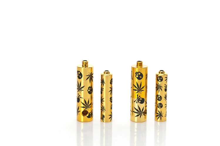 2 шт. мини батарея креативная курительная трубка портативные металлические