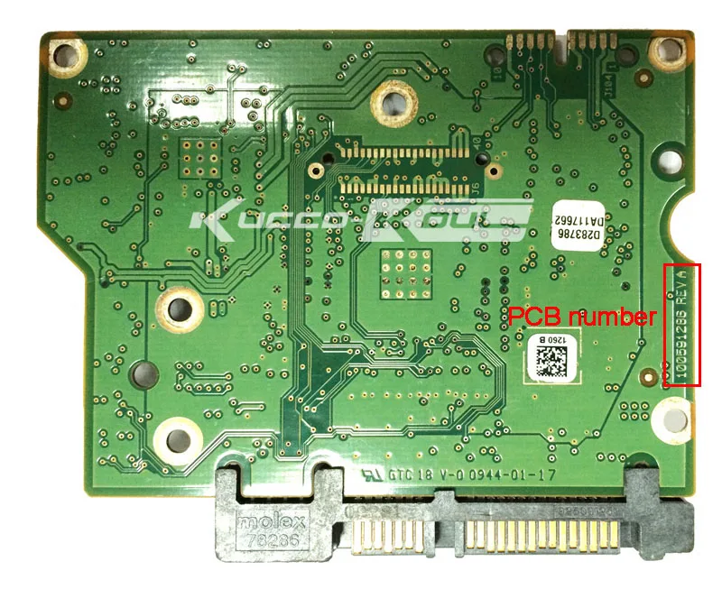 Запчасти для жестких дисков PCB Логическая плата печатная 100591286 Seagate 3 5 SATA hdd