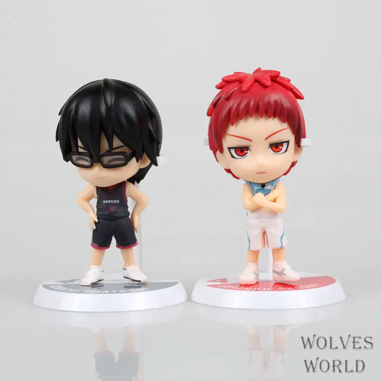 Аниме 5 шт./компл. Kuroko's Basketball Kuroko Hyuga Junpei Kagami Taiga Aomine Daiki ПВХ Фигурки игрушки куклы
