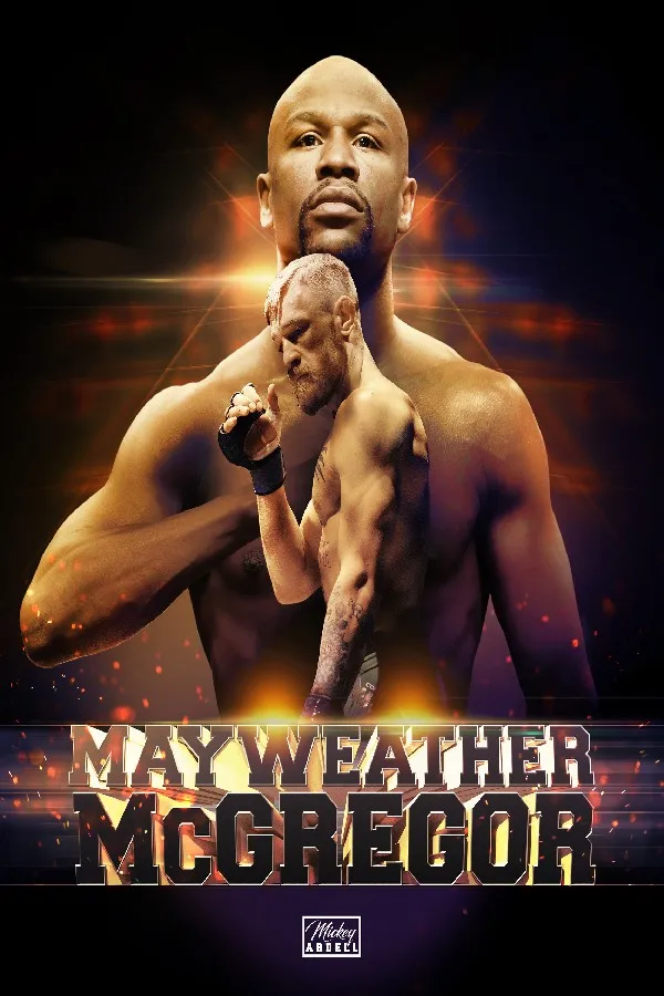 DIY рамка FLOYD MAYWEATHER VS CONOR MCGREGOR бокс матч Спорт Дверь Декор постеры искусство шелк