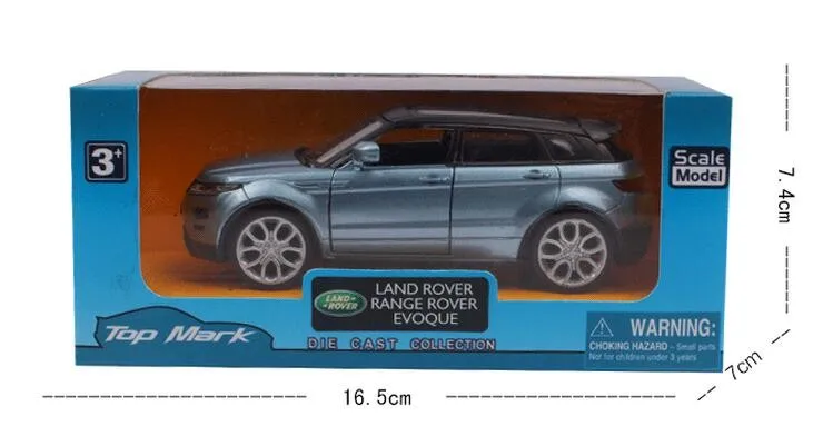 Сплав модель автомобиля SUV 1:35 для Land Rover Evoque Diecast игрушки отступить автомобиля коллекция малыш подарки модель суперкара