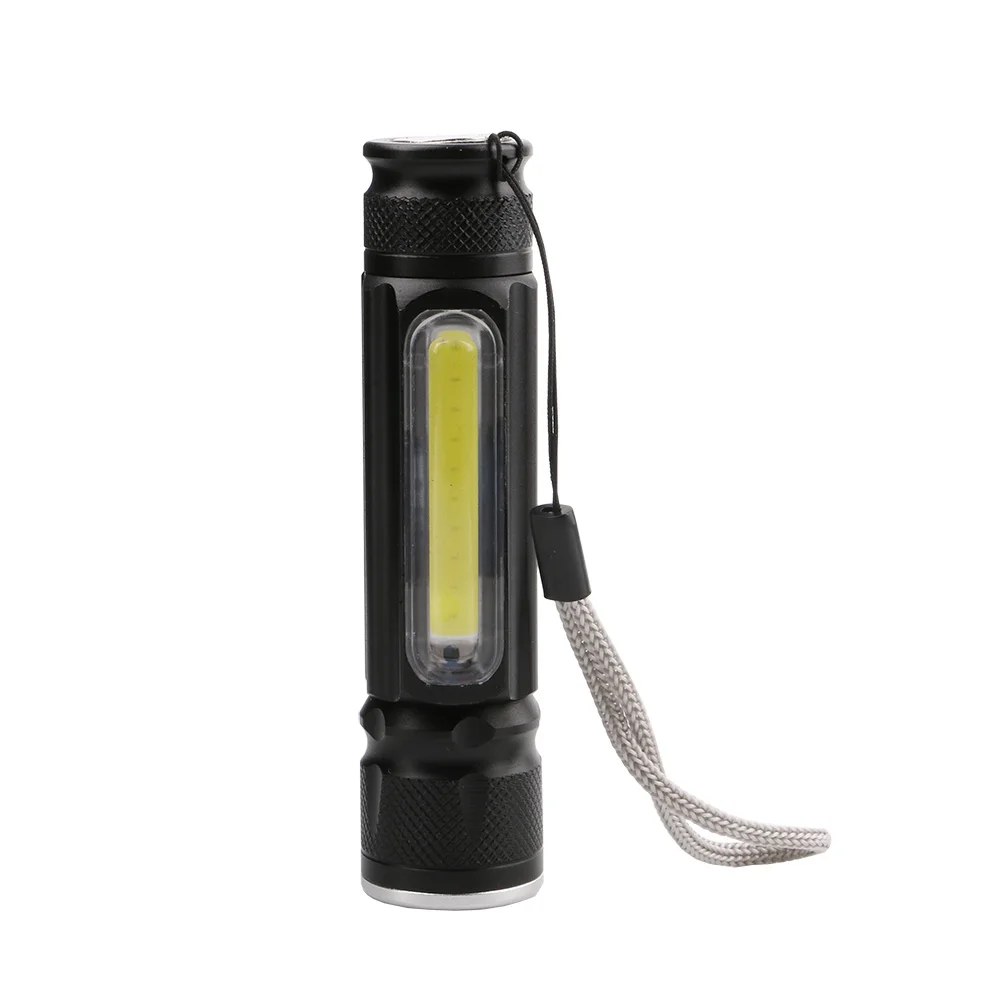 Магнитная походная лампа, usb светодиодный фонарик T6+ COB фонарь, перезаряжаемый светодиодный фонарь, 4 режима, водонепроницаемый фонарик с зумом 18650