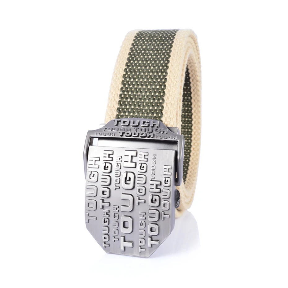 Мужской ремень из твердого тисненого сплава с пряжкой в Военном Стиле армейский