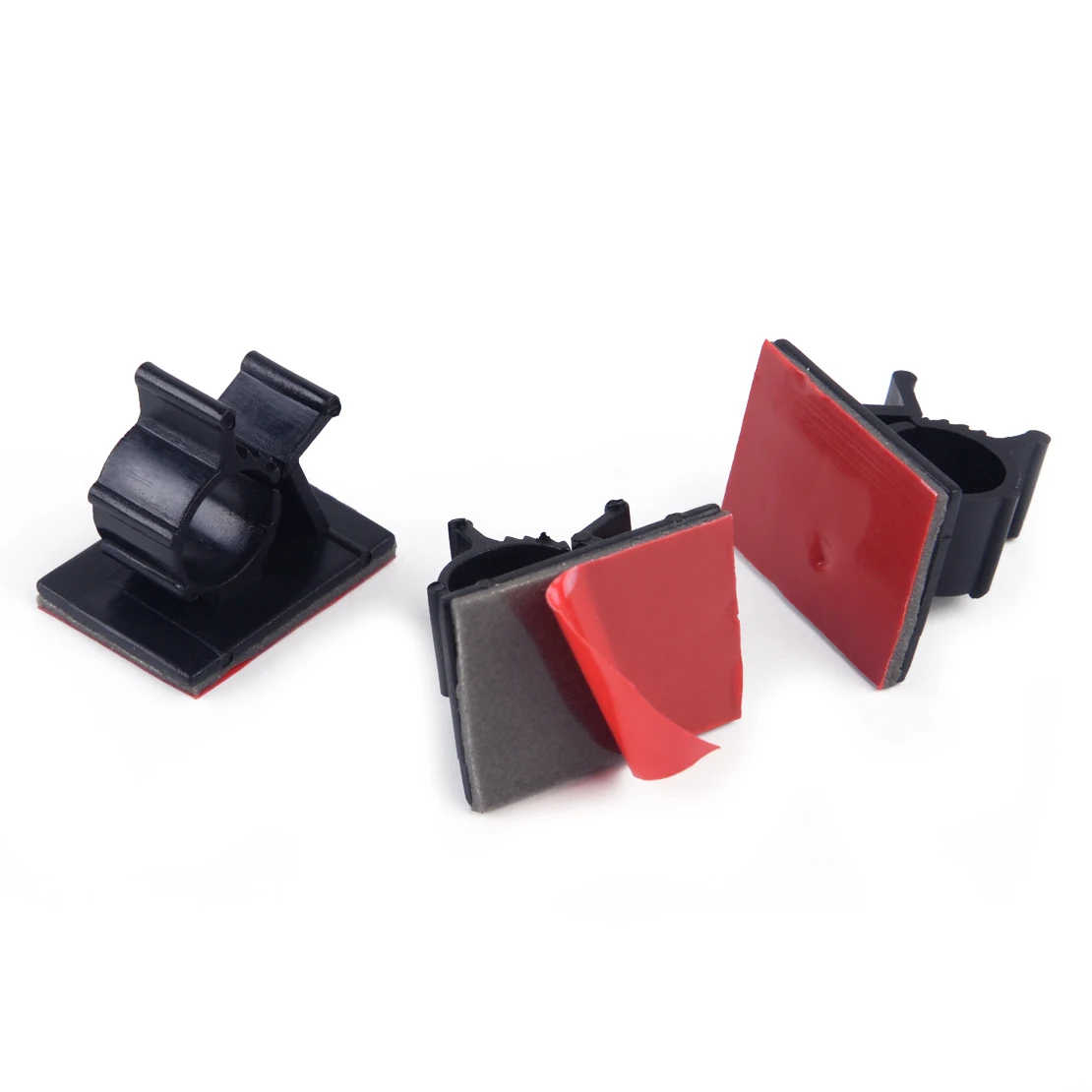 LETAOSK 50 шт. самоклеющиеся зажимы для кабеля регулируемый держатель проводов