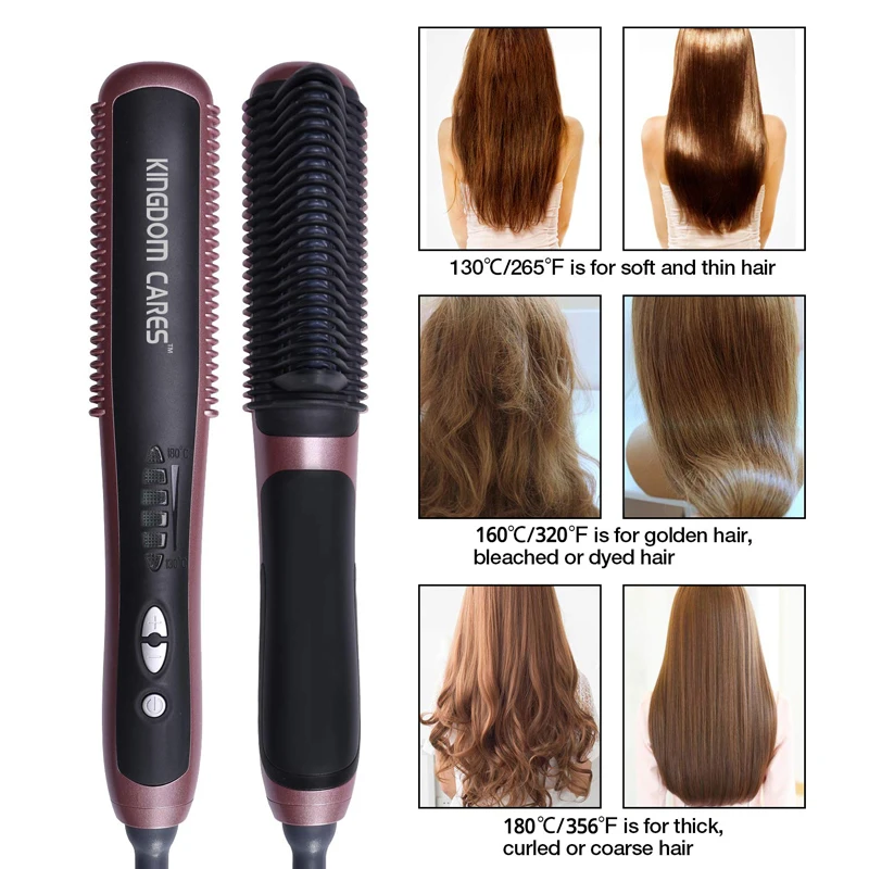Professional Ceramic Hair Straightener Comb KD388A 2 in 1 Electric Curling Straightening Irons Brush Anti Scald Styling Tools
Professional Ceramic Hair Straightener Comb KD388A 2 in 1 Electric Curling Straightening Irons Brush Anti Scald Styling Tools