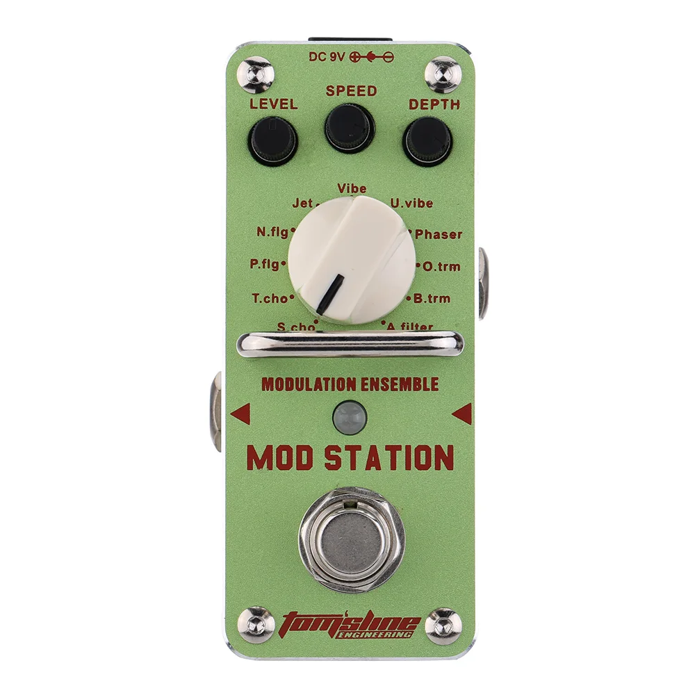 AROMA AMS-3 Mod Station Modulation Ensemble Electric Guitar Effect Pedal Mini Single with True Bypass |