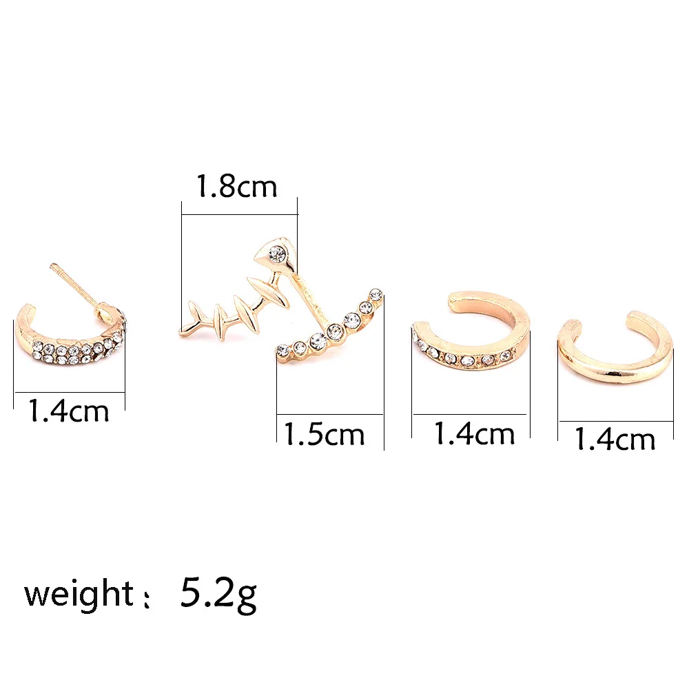 1 комплект = 3 штуки новые модные ювелирные изделия сплав золотой цвет кристалл