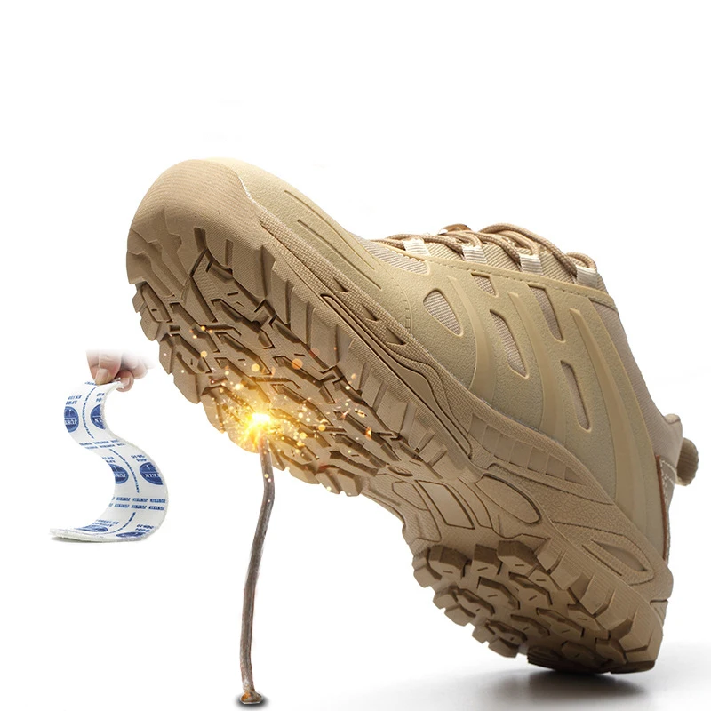 Мужские кроссовки безопасная обувь для работы со стальным носком и защитой от