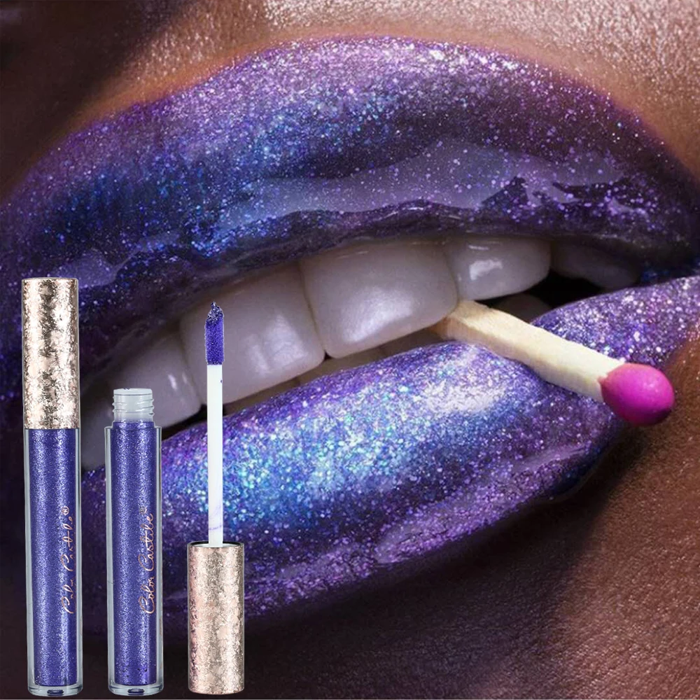 Блестящий Блеск для губ блестящий металлический блеск | Красота и здоровье