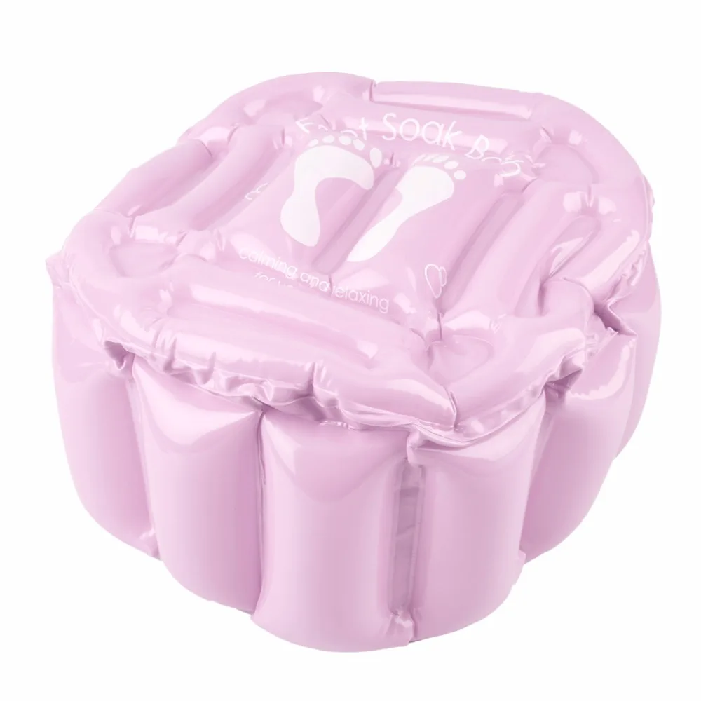 Inflatable Foot soak bath Soft Basin Wash Spa Home Use Pedicure Care Relax Reduce nerve decompression household foot Massage |