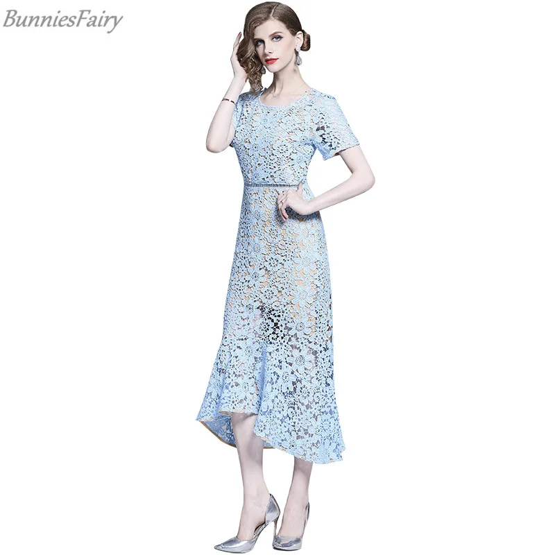 BunniesFairy 2019 осеннее женское сексуальное элегантное светильник голубое