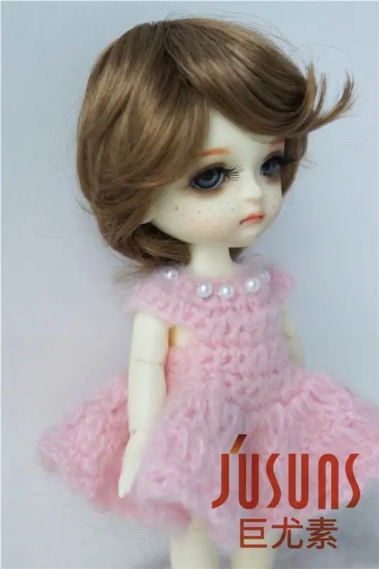JD075 1/8 Модные Синтетические мохер BJD парики для кукол Размер 5-6 дюймов модные короткие кукольные волосы высокое качество Аксессуары для кукол
