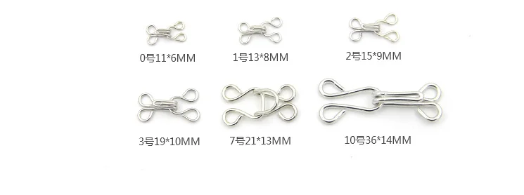 10 шт./лот металлическая застежка-крючок для воротника нижнее белье невидимая