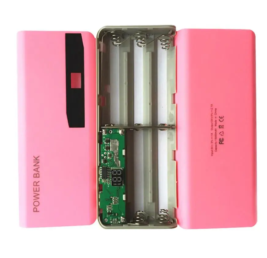 Carprie Новый светодиодный дисплей 5X 18650 USB внешний аккумулятор зарядное устройство