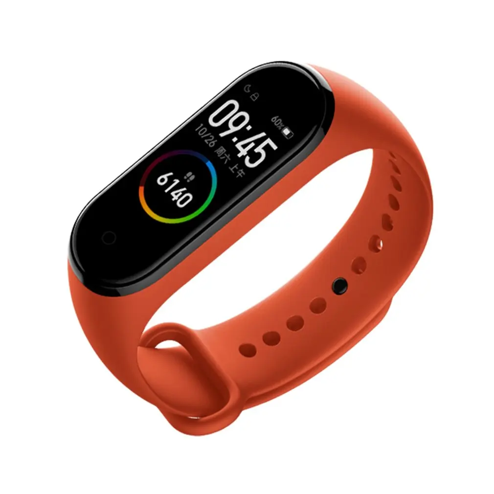 orange Xiaomi Mi-браслет 4 новейший музыкальный смарт-браслет miband 4 браслет пульсометр фитнес 135 мАч цветной экран Bluetooth 5,0 - Цвет: orange