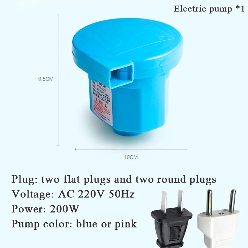 Electric pump 11 шт./компл. вакуумное Сжатие сумка комплект с насосом Органайзер Одеяло Одежда плюшевая игрушка хранения полотенце белье сохранение сумочка - Цвет: Electric pump