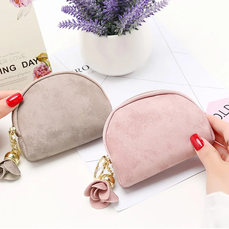 Модный корейский женский кошелек Кожаный клатч однотонная сумка с цветочным