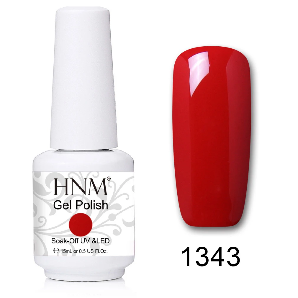 HNM 241 Colors 15ml Pure Glitter UV Gel Nail Polish Soak Off Primer LED Lamp GelLak Hybrid Varnish For Nails Art Enamel Lacquer | Красота и