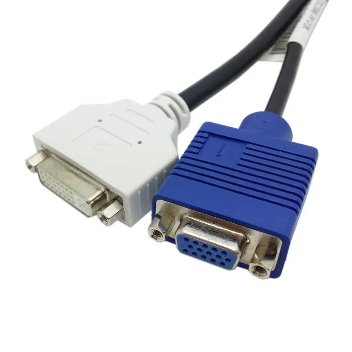 Рабочая станция Компьютер DMS59 к DVI + VGA сплиттер адаптер конвертер графическая