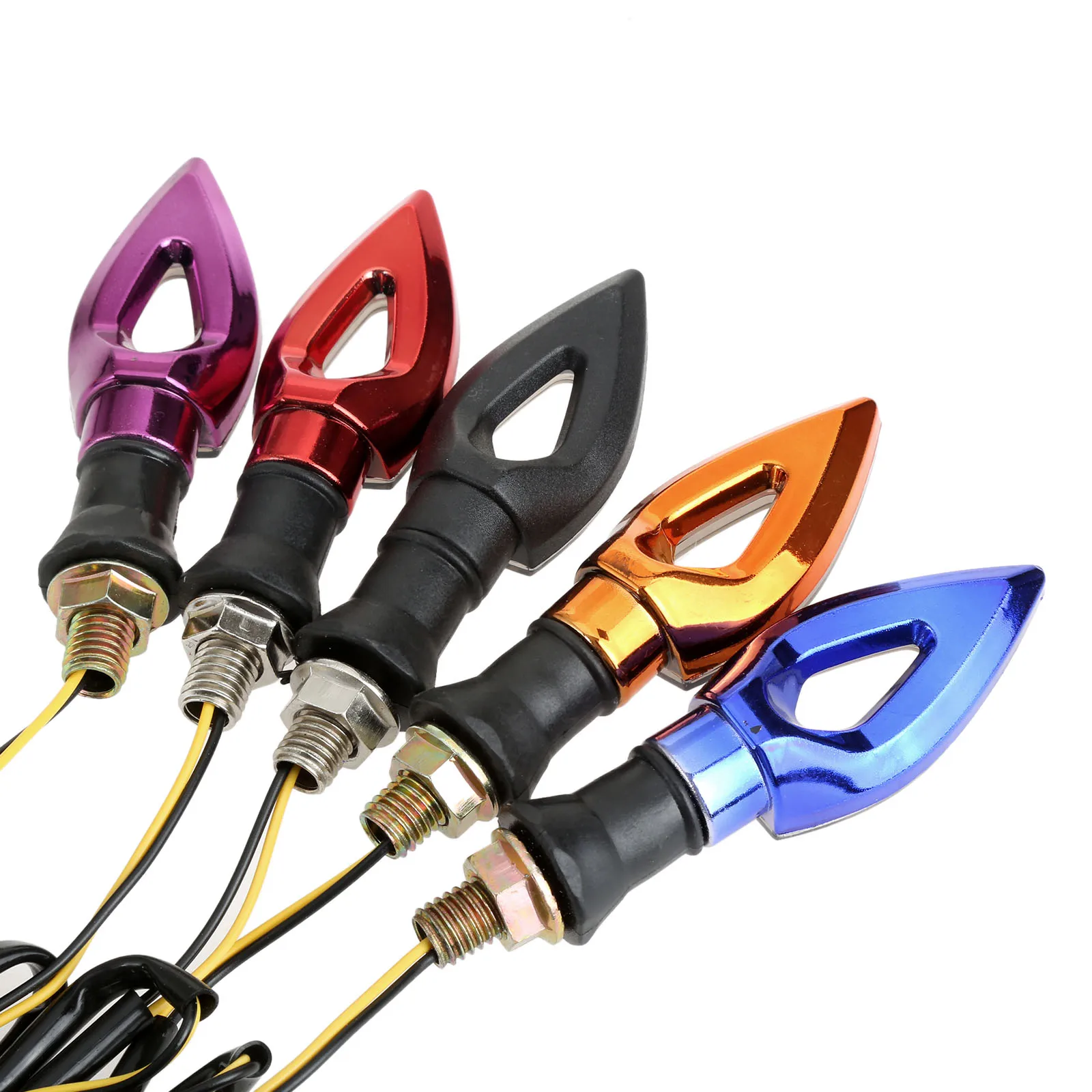 2 пары 12 светодиодных индикаторов поворота мотоцикла светильник янтарная лампа с