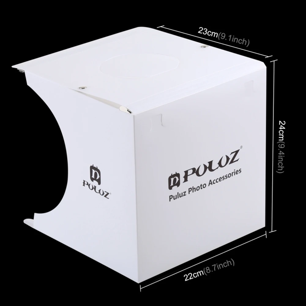 PULUZ Mini 22 5*22 5 см Светодиодная фотобокс для фотосъемки теневая лампа панель + 2LED 20