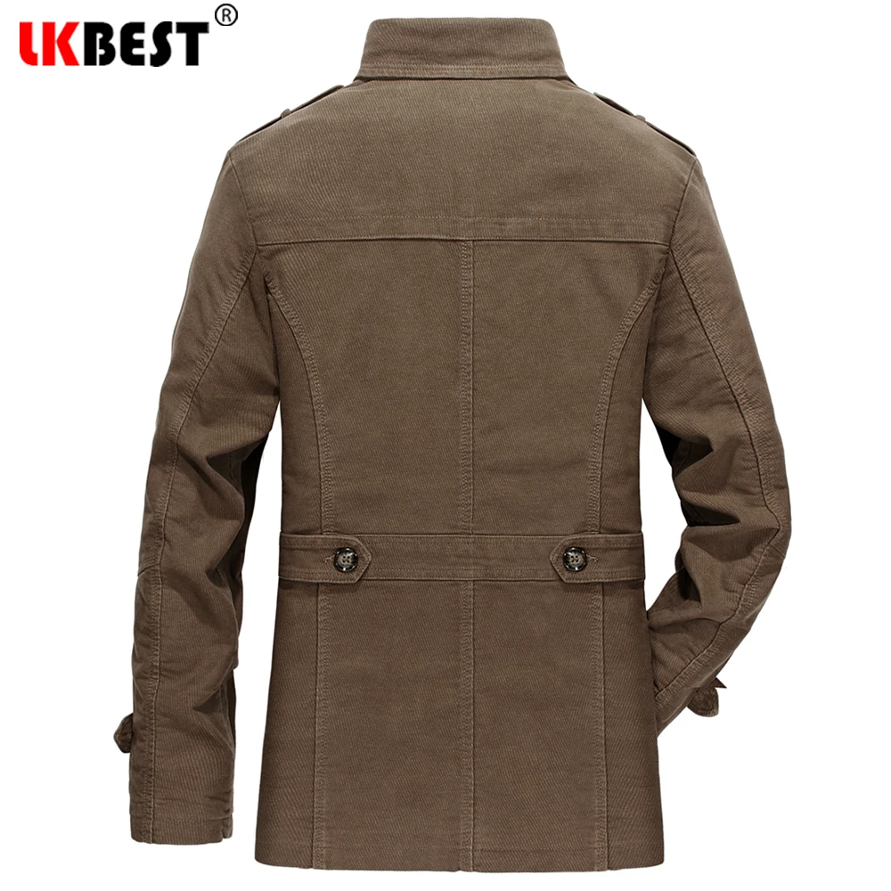 LKBEST новый зимний Тренч мужская хлопковая зимняя куртка Мужская ветрозащитная