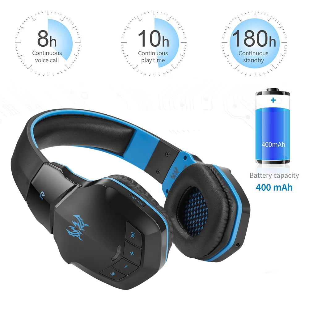 KOTION EACH B3505 беспроводные Bluetooth наушники игровые гарнитуры PC Gamer наушники с микрофоном светодиодный светильник для смартфонов