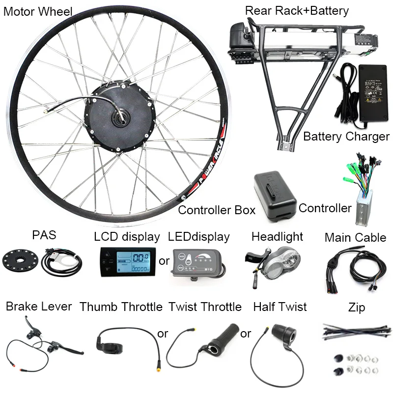 Комплект для переоборудования аккумулятора 36 В 48 250 Вт 350 500 Вт|electric bicycle|kit electric